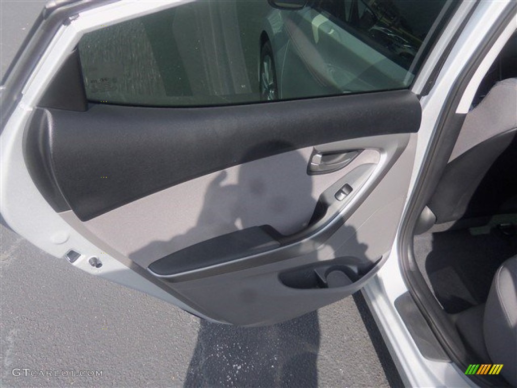 2015 Elantra SE Sedan - Shimmering Air Silver / Gray photo #8