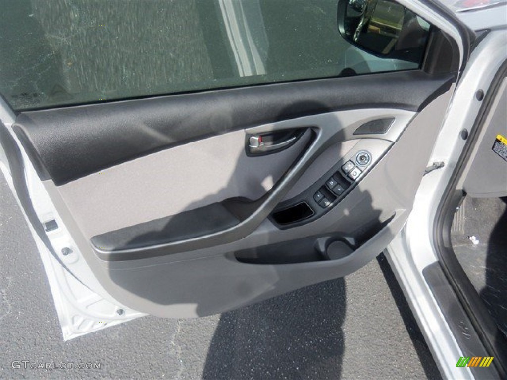 2015 Elantra SE Sedan - Shimmering Air Silver / Gray photo #11