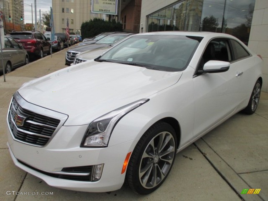 Crystal White Tricoat 2015 Cadillac ATS 2.0T Luxury Sedan Exterior Photo #101167291