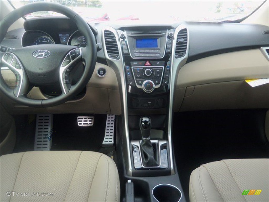 2015 Hyundai Elantra GT Standard Elantra GT Model Beige Dashboard Photo #101167854