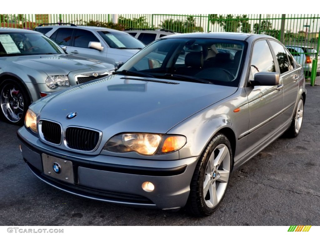 2005 3 Series 325i Sedan - Silver Grey Metallic / Black photo #4