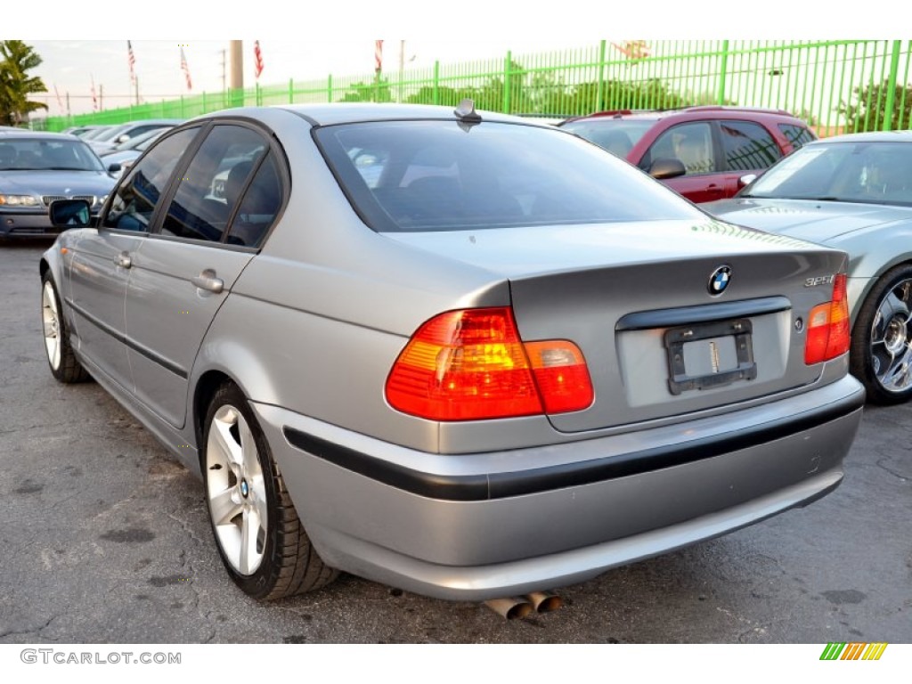 2005 3 Series 325i Sedan - Silver Grey Metallic / Black photo #28