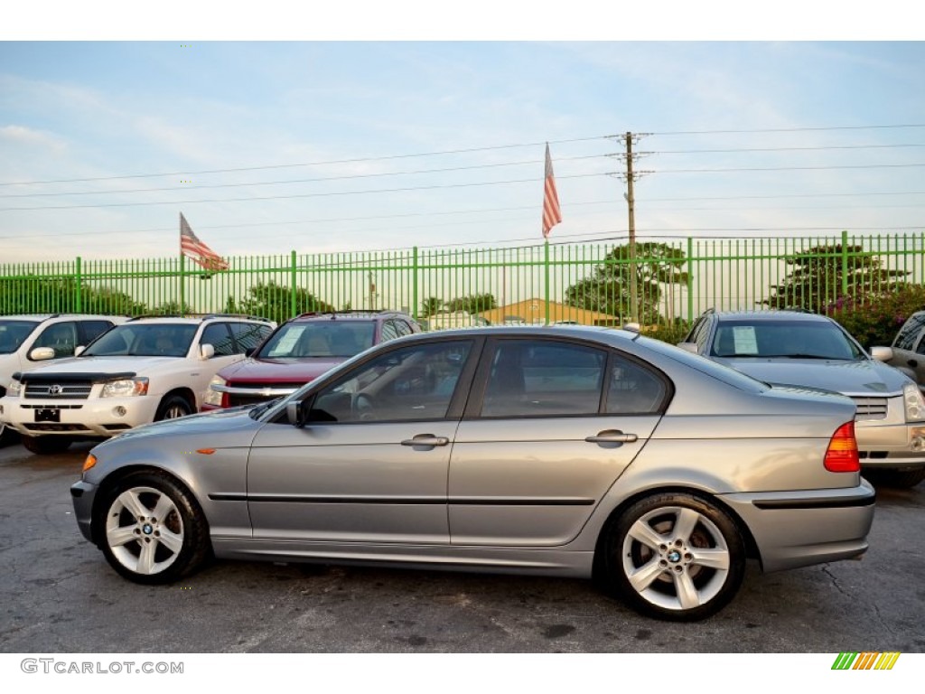 2005 3 Series 325i Sedan - Silver Grey Metallic / Black photo #32