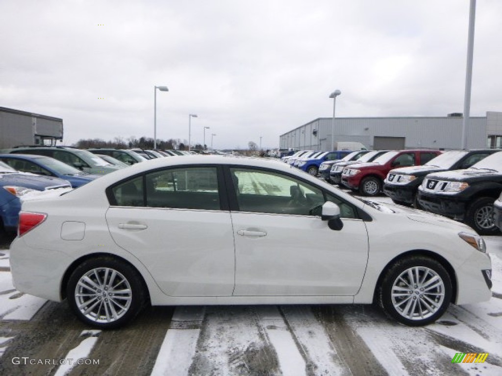 Crystal White Silica 2015 Subaru Impreza 2.0i Premium 4 Door Exterior Photo #101169186