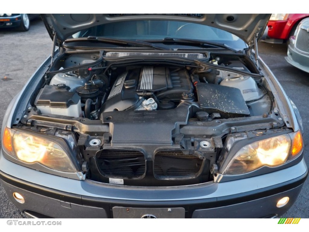 2005 3 Series 325i Sedan - Silver Grey Metallic / Black photo #52