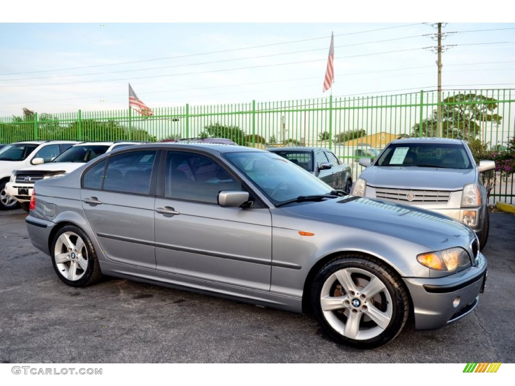 2005 3 Series 325i Sedan - Silver Grey Metallic / Black photo #56