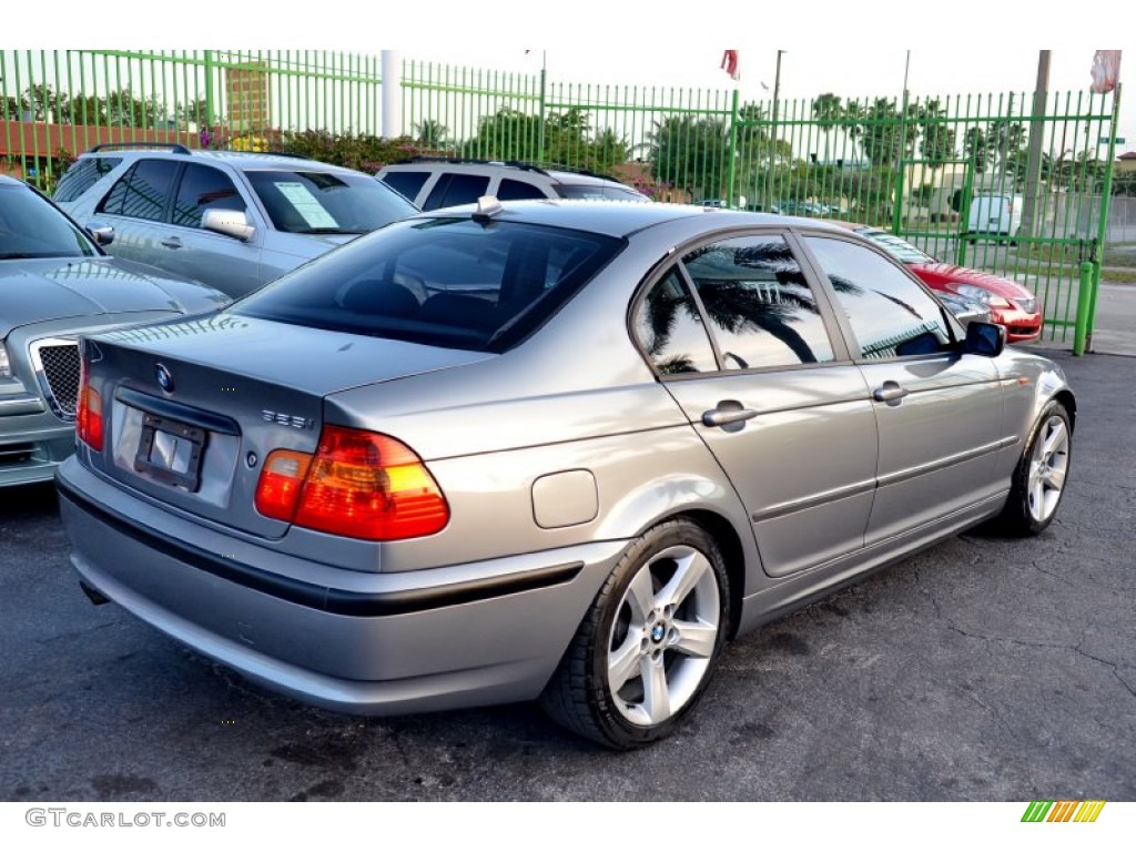 2005 3 Series 325i Sedan - Silver Grey Metallic / Black photo #59