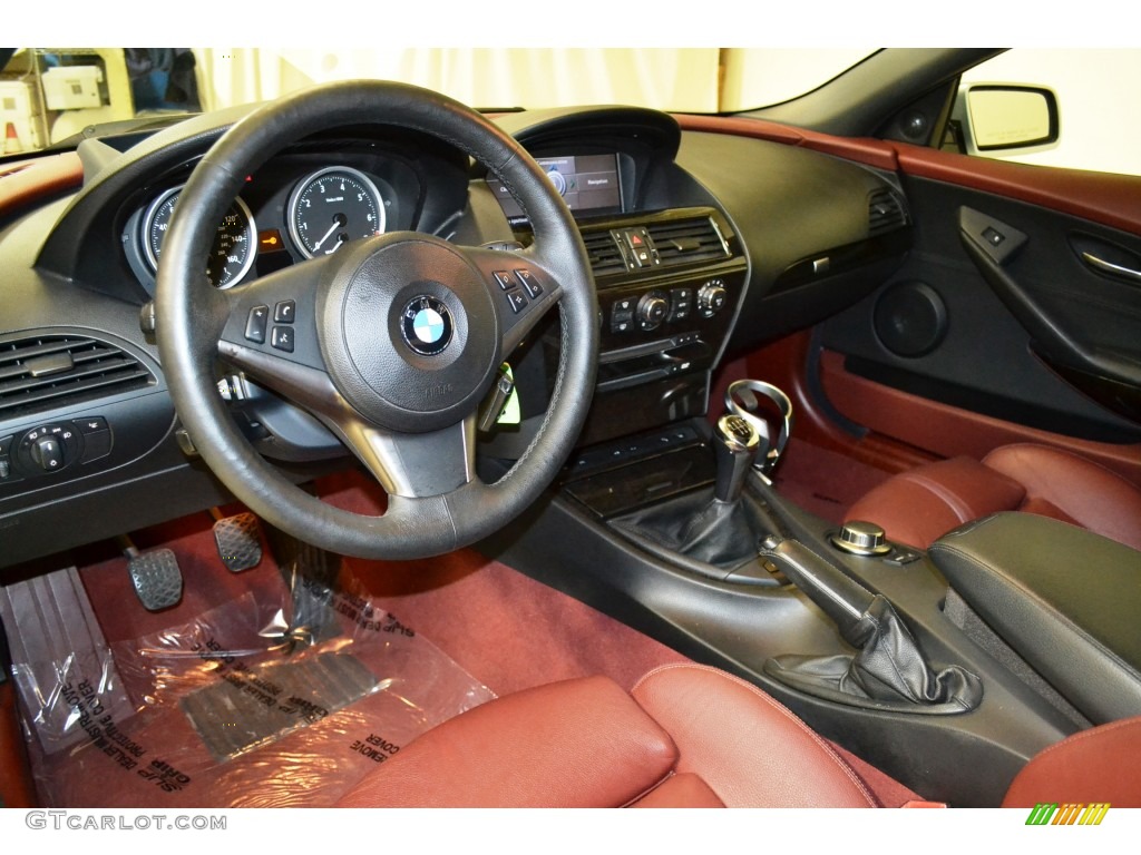 Chateau Red Interior 2006 BMW 6 Series 650i Convertible Photo #101170086