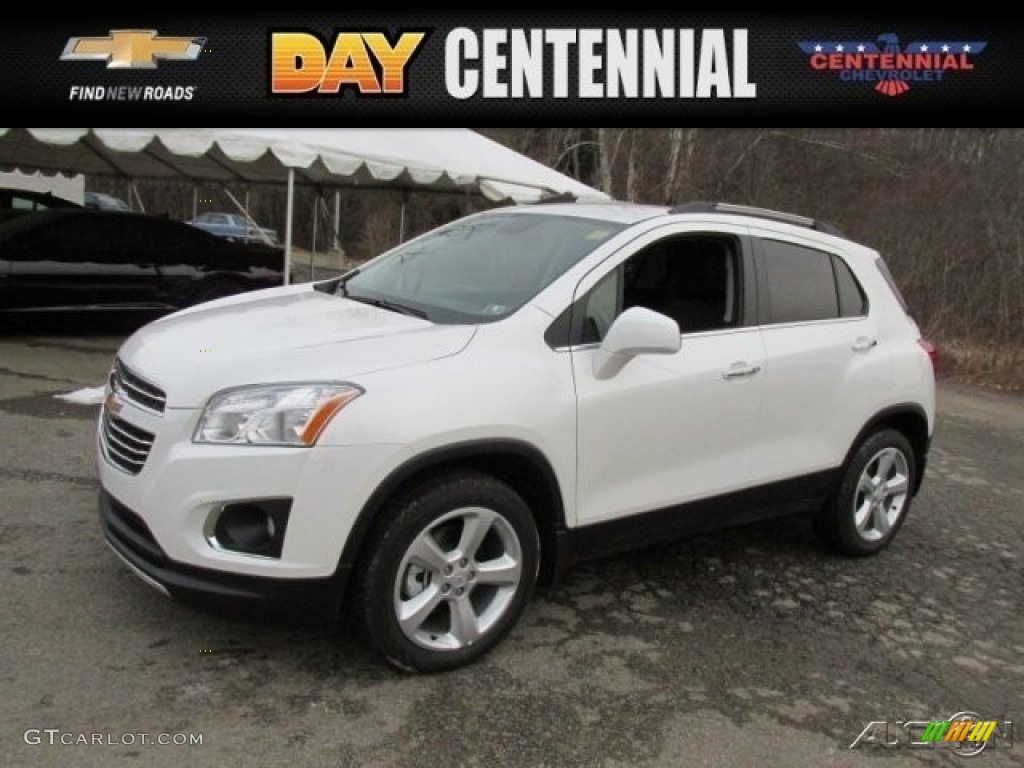 2015 Trax LTZ AWD - White Pearl Tricoat / Jet Black/Brownstone photo #1