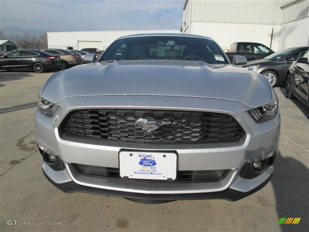 2015 Mustang V6 Coupe - Ingot Silver Metallic / Ebony photo #6