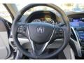 2015 Acura TLX Graystone Interior Steering Wheel Photo