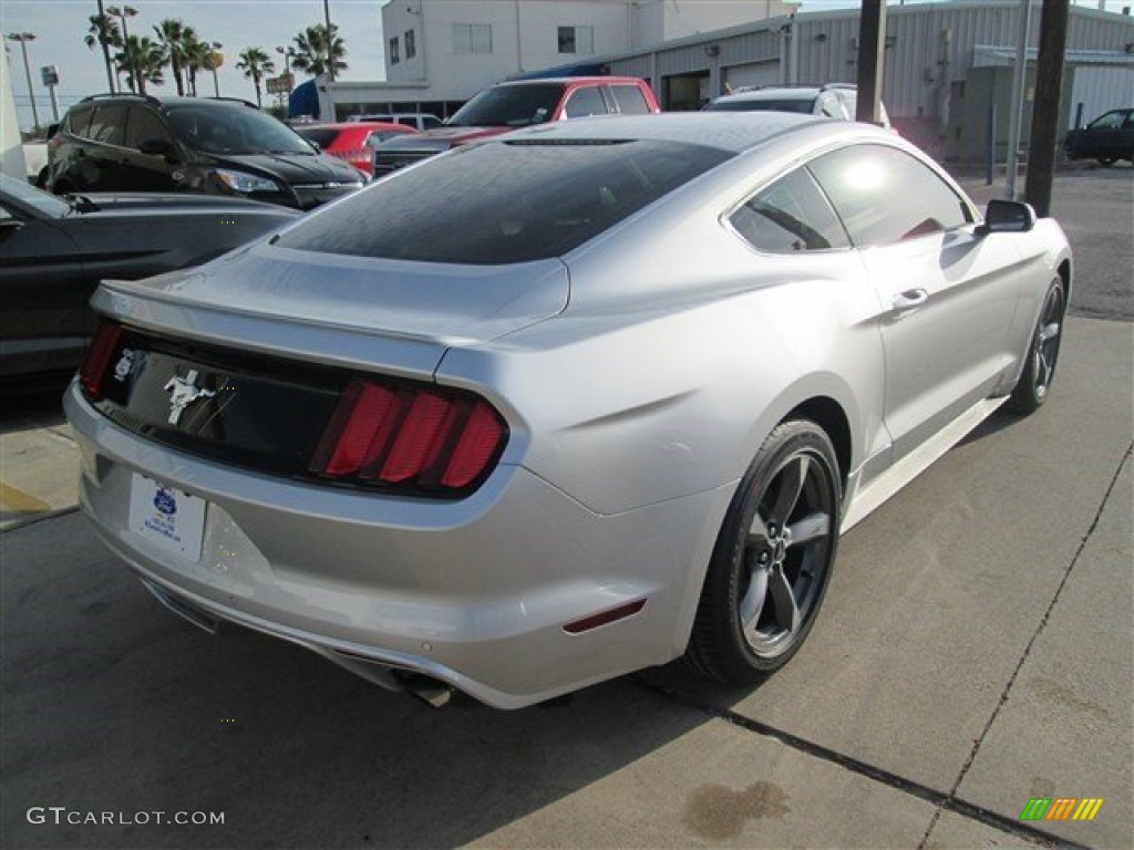 2015 Mustang V6 Coupe - Ingot Silver Metallic / Ebony photo #11