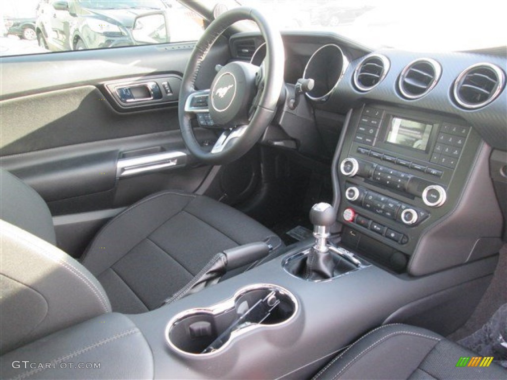 2015 Mustang V6 Coupe - Ingot Silver Metallic / Ebony photo #17