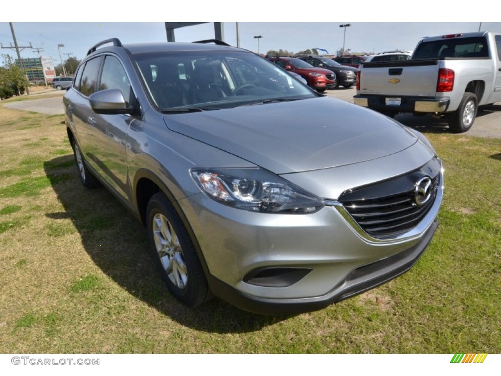 Liquid Silver Metallic 2015 Mazda CX-9 Touring Exterior Photo #101177574