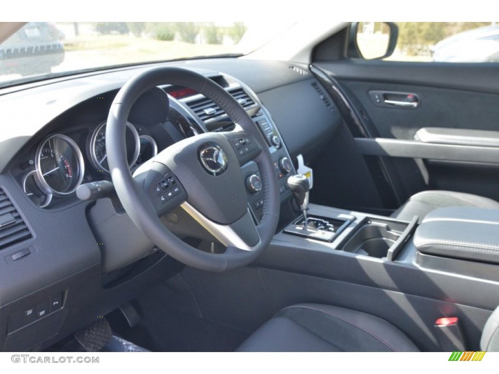 Black Interior 2015 Mazda CX-9 Touring Photo #101177607