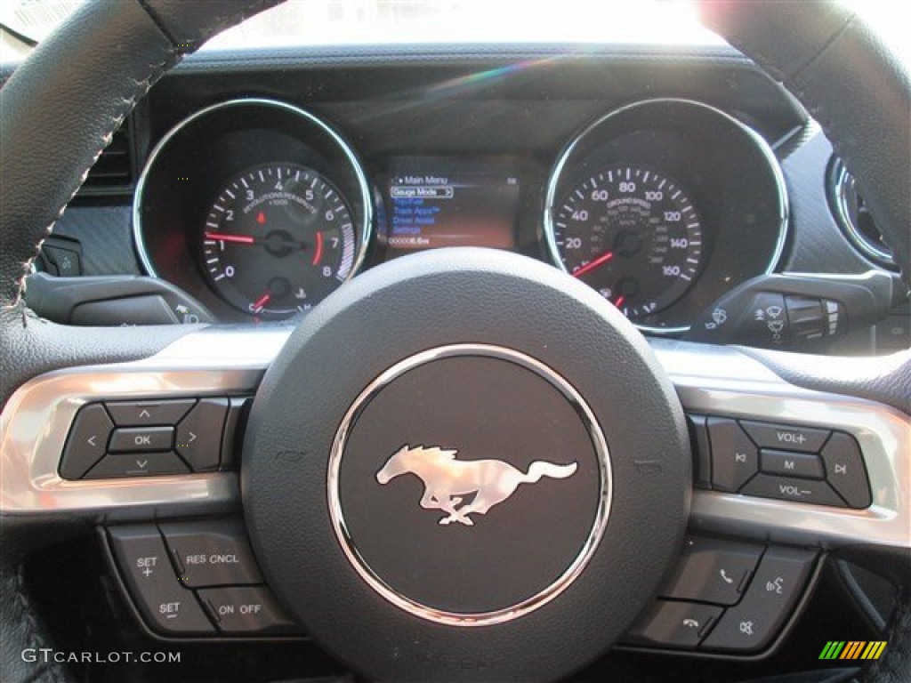 2015 Mustang V6 Coupe - Ingot Silver Metallic / Ebony photo #24