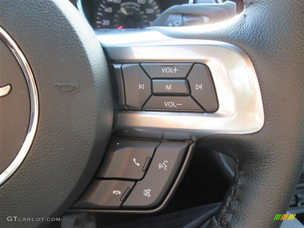 2015 Mustang V6 Coupe - Ingot Silver Metallic / Ebony photo #26