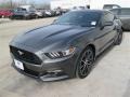 2015 Magnetic Metallic Ford Mustang EcoBoost Coupe  photo #9