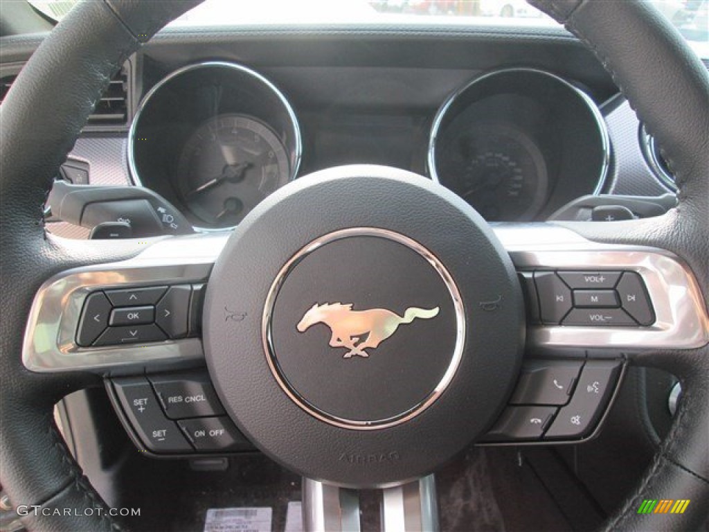 2015 Mustang EcoBoost Coupe - Magnetic Metallic / Ebony photo #29