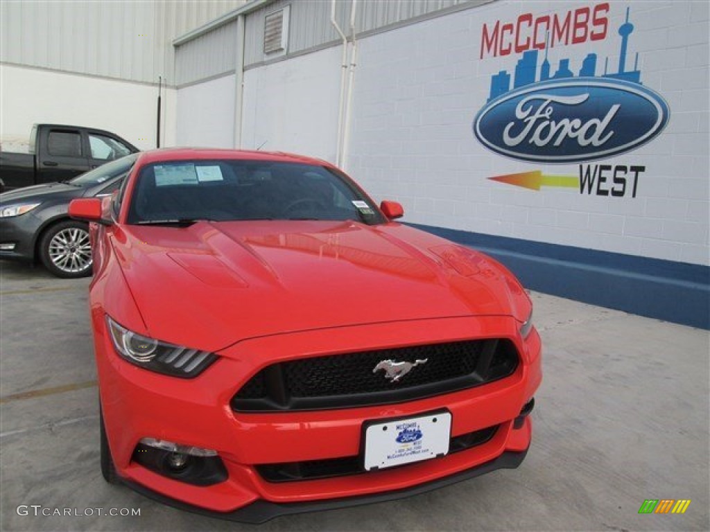 2015 Mustang GT Coupe - Competition Orange / Ebony photo #4