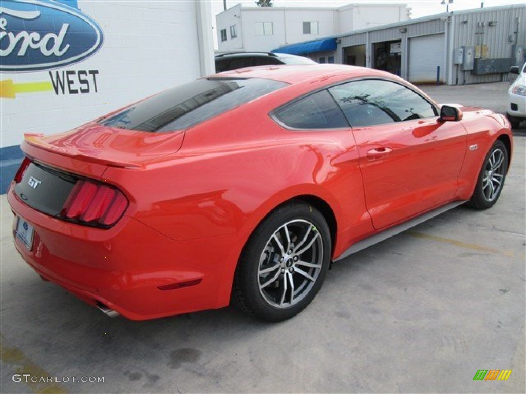 2015 Mustang GT Coupe - Competition Orange / Ebony photo #12