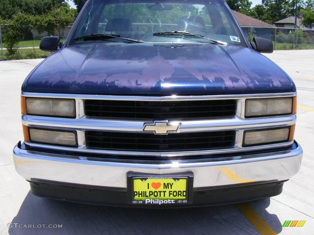 1995 C/K C1500 Cheyenne Regular Cab - Indigo Metallic / Blue photo #9