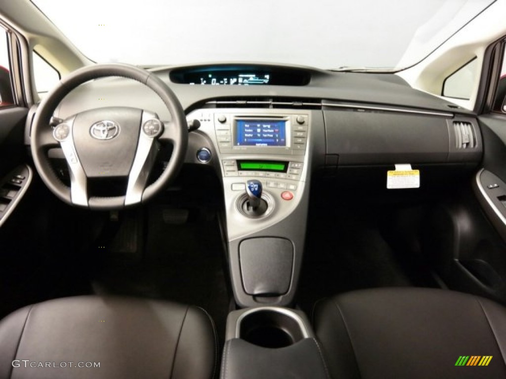 2015 Toyota Prius Persona Series Hybrid Black Dashboard Photo #101183542