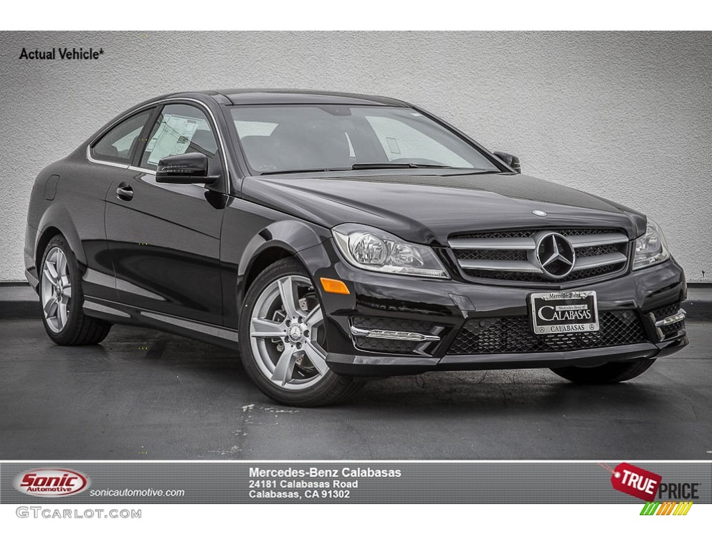 2015 C 250 Coupe - Black / Black photo #1