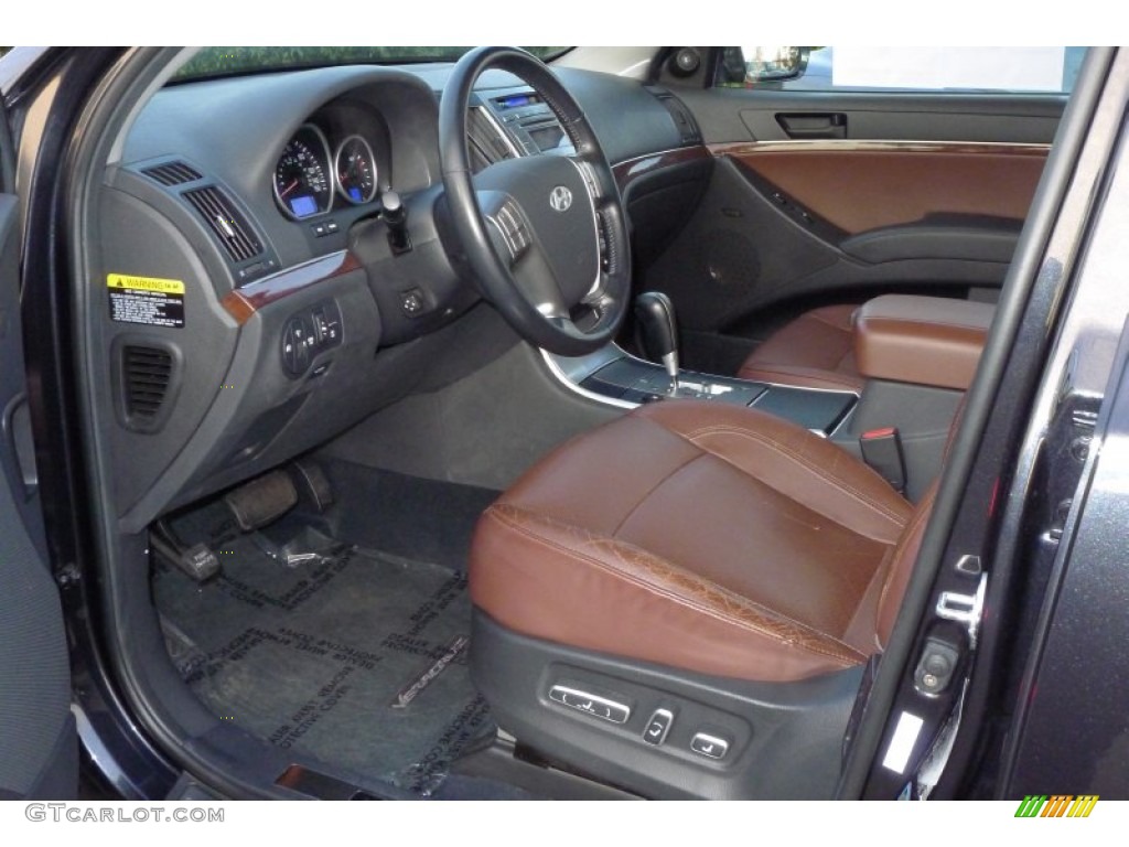Black/Saddle Interior 2008 Hyundai Veracruz Limited Photo #101189007