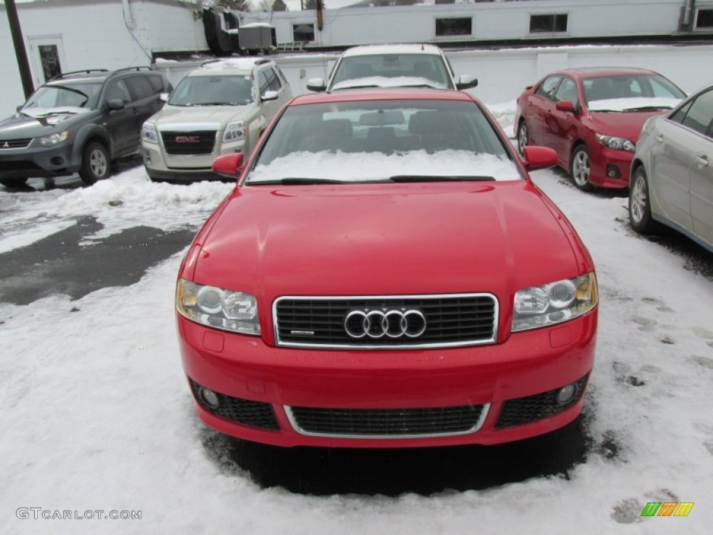 2004 A4 1.8T quattro Sedan - Brilliant Red / Ebony photo #2