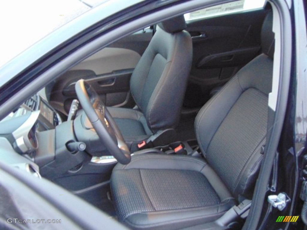Jet Black/Dark Titanium Interior 2015 Chevrolet Sonic LTZ Hatchback Photo #101193917