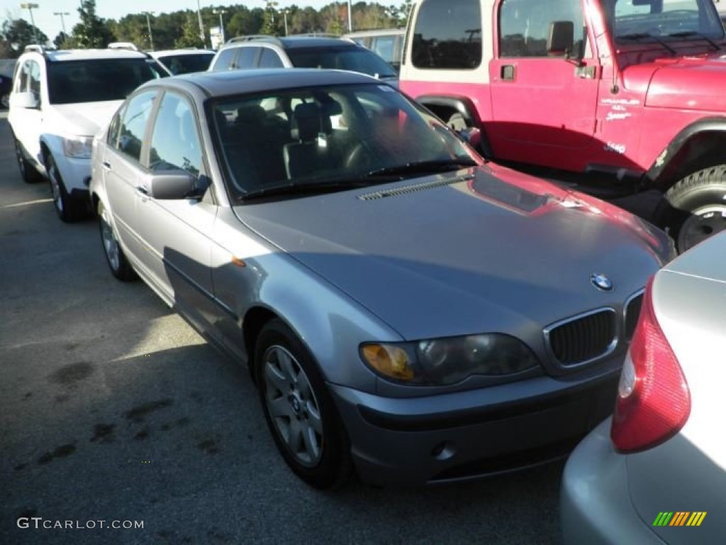 2004 3 Series 325i Sedan - Silver Grey Metallic / Black photo #2