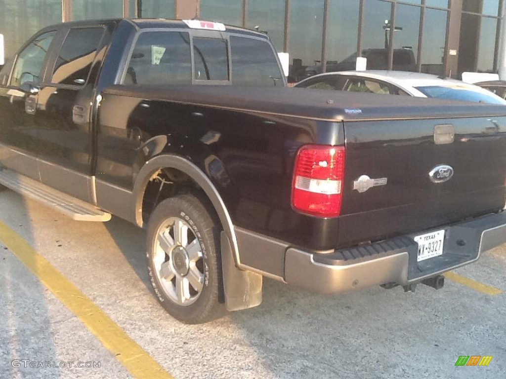 2006 F150 King Ranch SuperCrew - Black / Castano Brown Leather photo #4