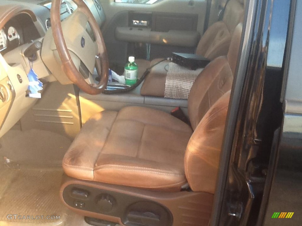 2006 F150 King Ranch SuperCrew - Black / Castano Brown Leather photo #7