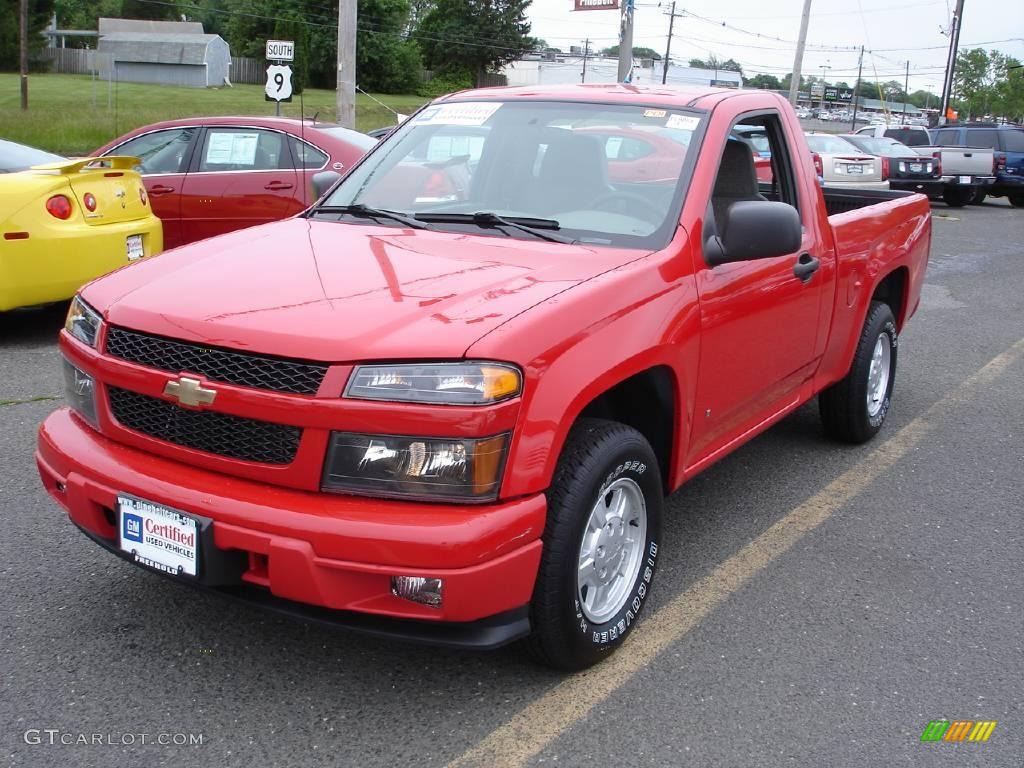 2006 Colorado LS Regular Cab - Victory Red / Medium Pewter photo #1