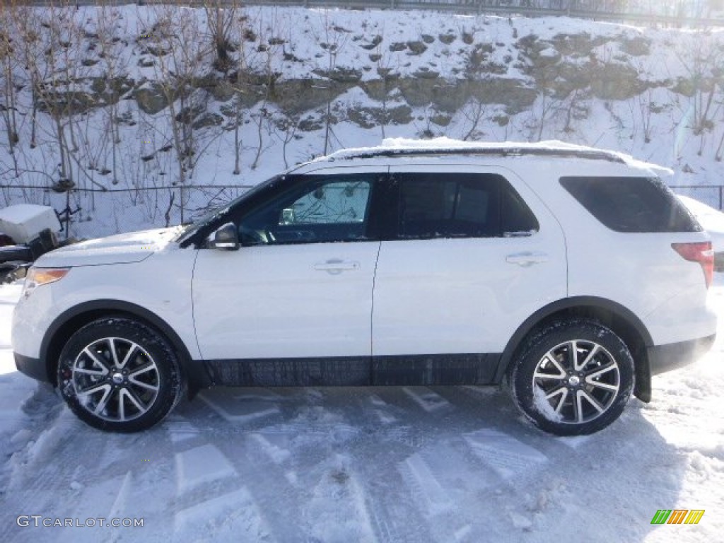 2015 Explorer XLT 4WD - Oxford White / Charcoal Black photo #5