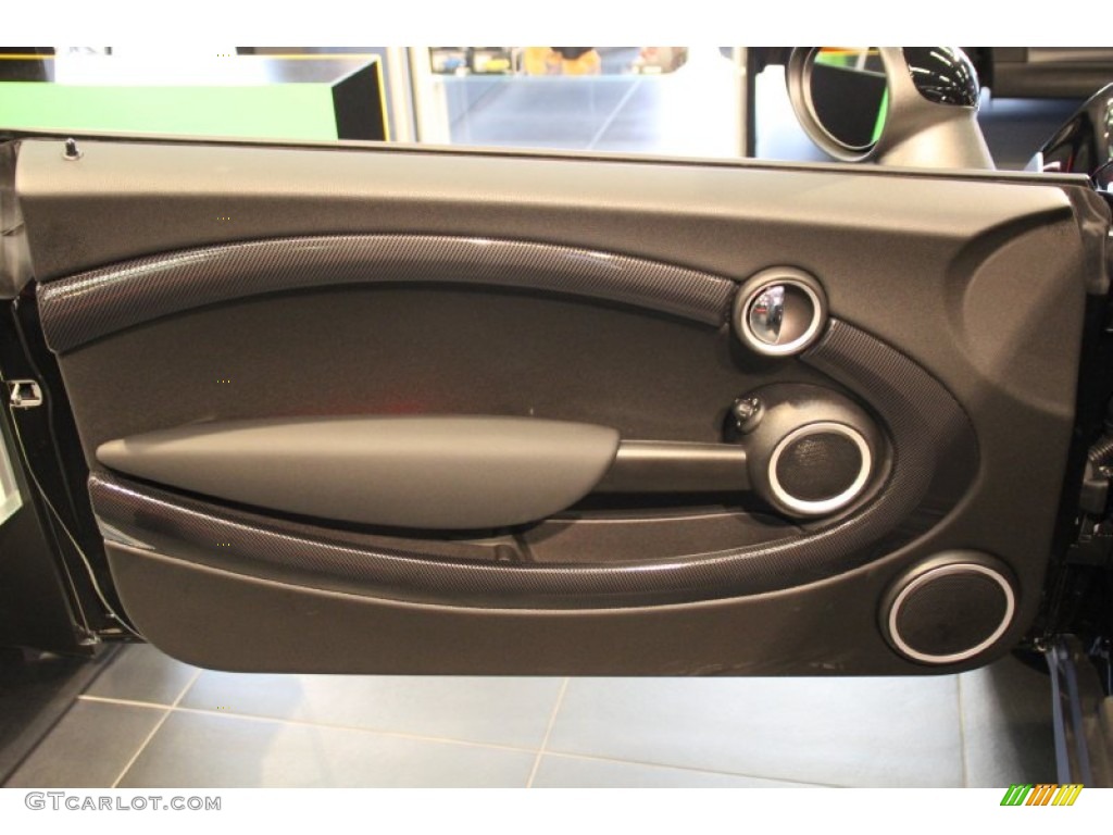 2015 Mini Coupe Cooper S Carbon Black Door Panel Photo #101202975