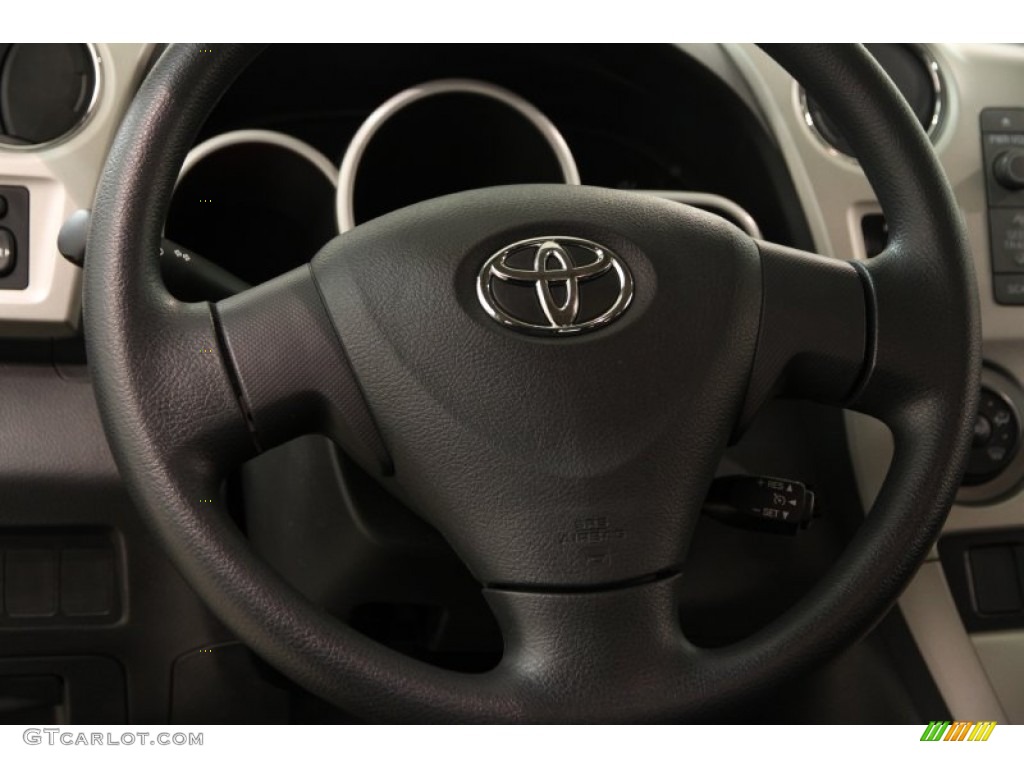 2009 Toyota Matrix 1.8 Dark Charcoal Steering Wheel Photo #101203145