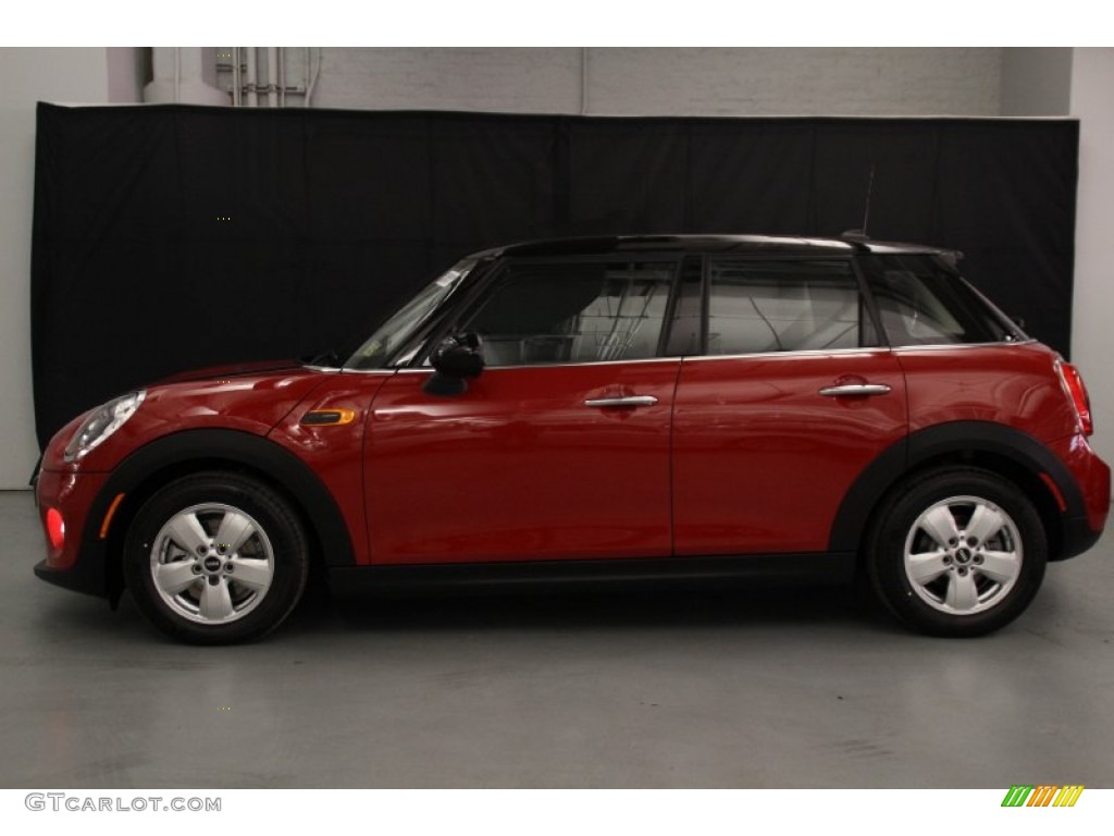 Blazing Red Metallic 2015 Mini Cooper Hardtop 4 Door Exterior Photo #101203337