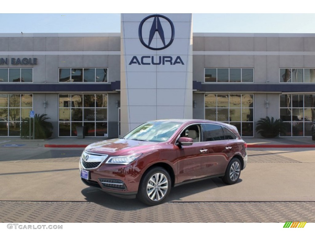 2015 MDX SH-AWD Technology - Dark Cherry Pearl / Parchment photo #3