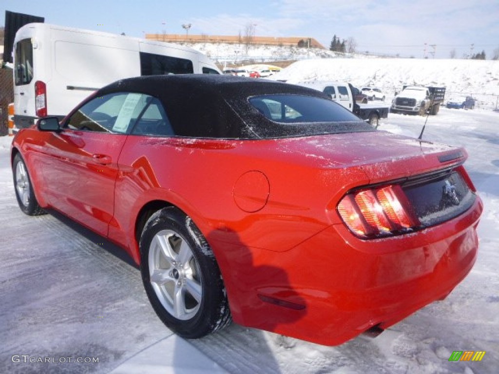 2015 Mustang V6 Convertible - Race Red / Ebony photo #4