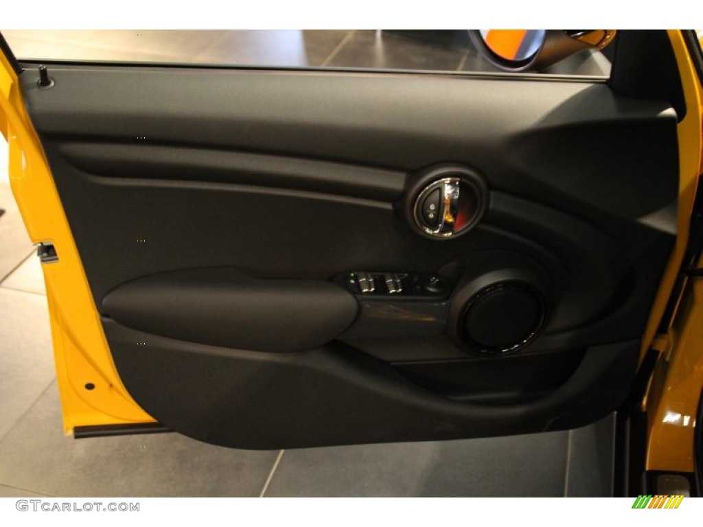 2015 Mini Cooper Hardtop 4 Door Carbon Black Door Panel Photo #101204825