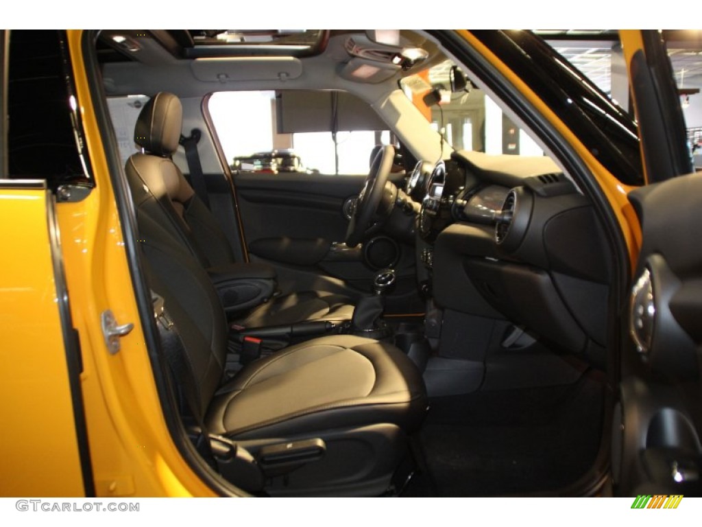 Carbon Black Interior 2015 Mini Cooper Hardtop 4 Door Photo #101204915