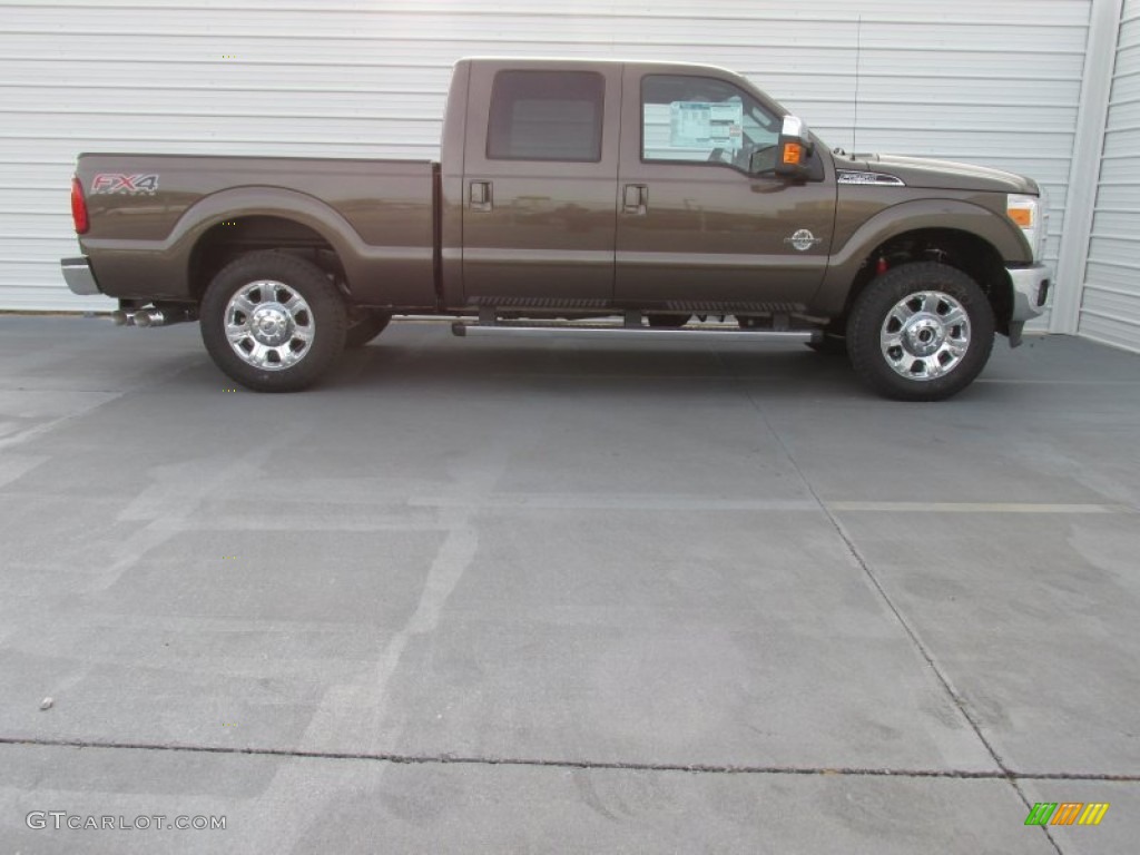 2015 F250 Super Duty Lariat Crew Cab 4x4 - Caribou / Black photo #3