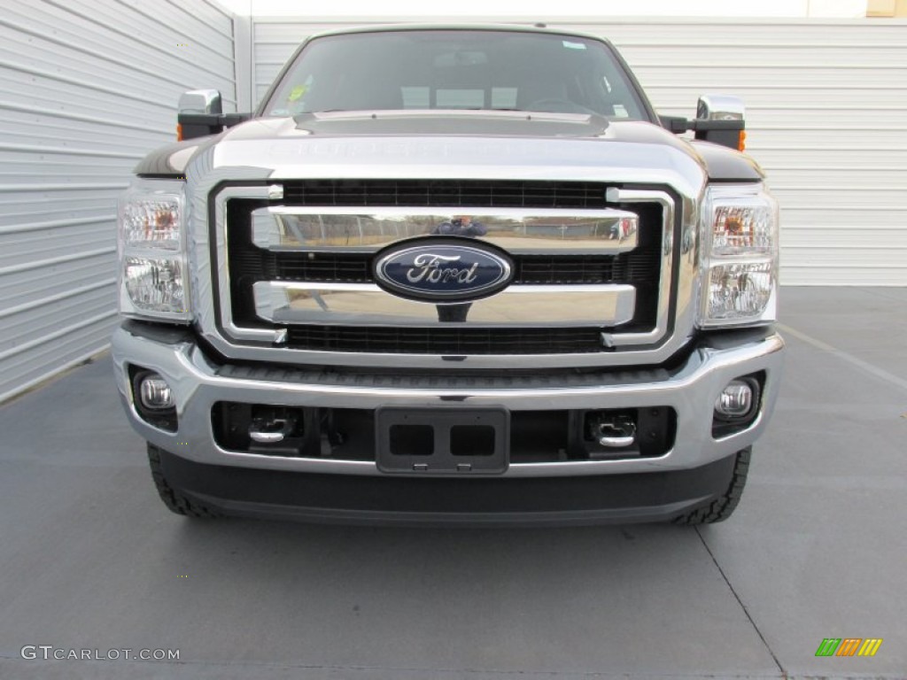 2015 F250 Super Duty Lariat Crew Cab 4x4 - Caribou / Black photo #8