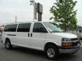 Summit White - Express EXT LS 3500 Passenger Van Photo No. 3