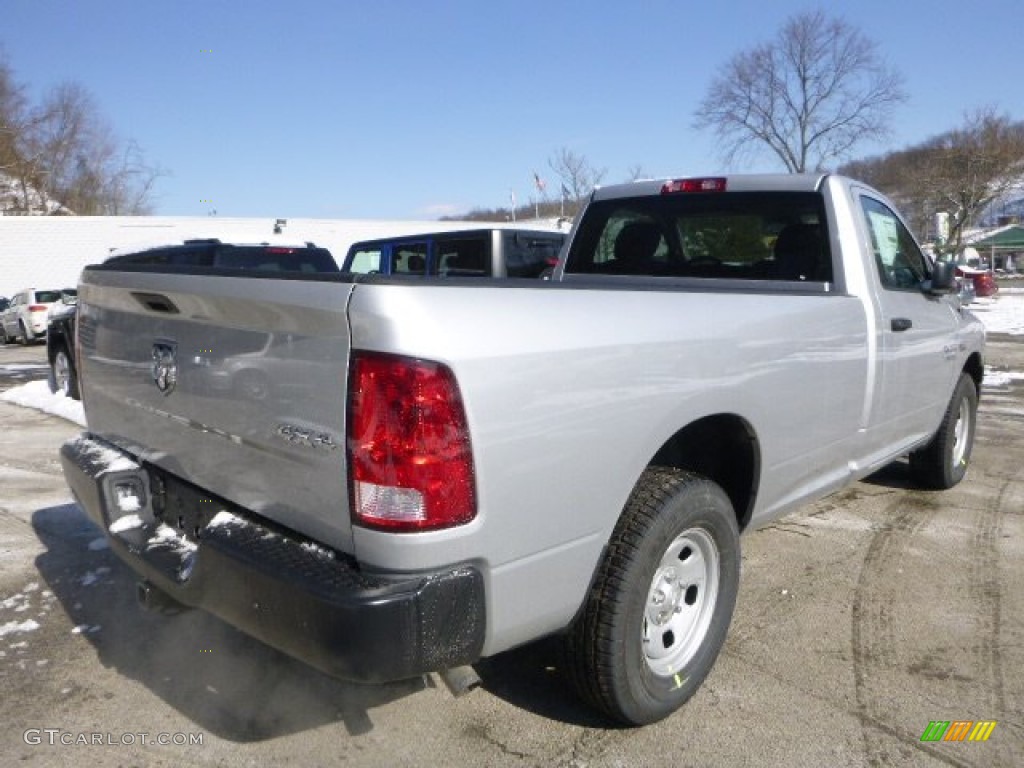 2015 1500 Tradesman Regular Cab 4x4 - Bright Silver Metallic / Black/Diesel Gray photo #5