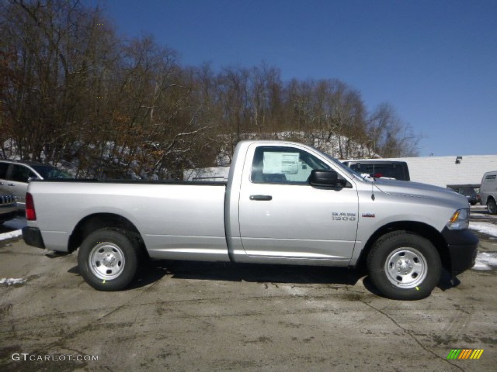 2015 1500 Tradesman Regular Cab 4x4 - Bright Silver Metallic / Black/Diesel Gray photo #7