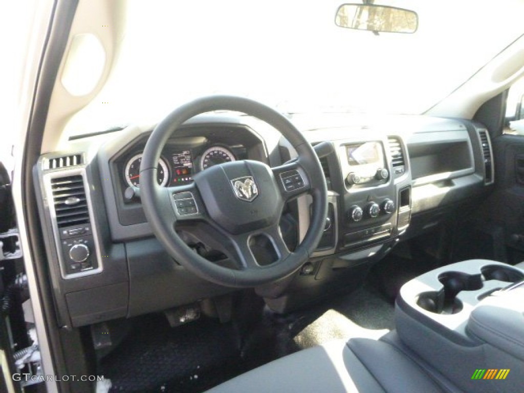 2015 Ram 1500 Tradesman Regular Cab 4x4 Black/Diesel Gray Dashboard Photo #101211104