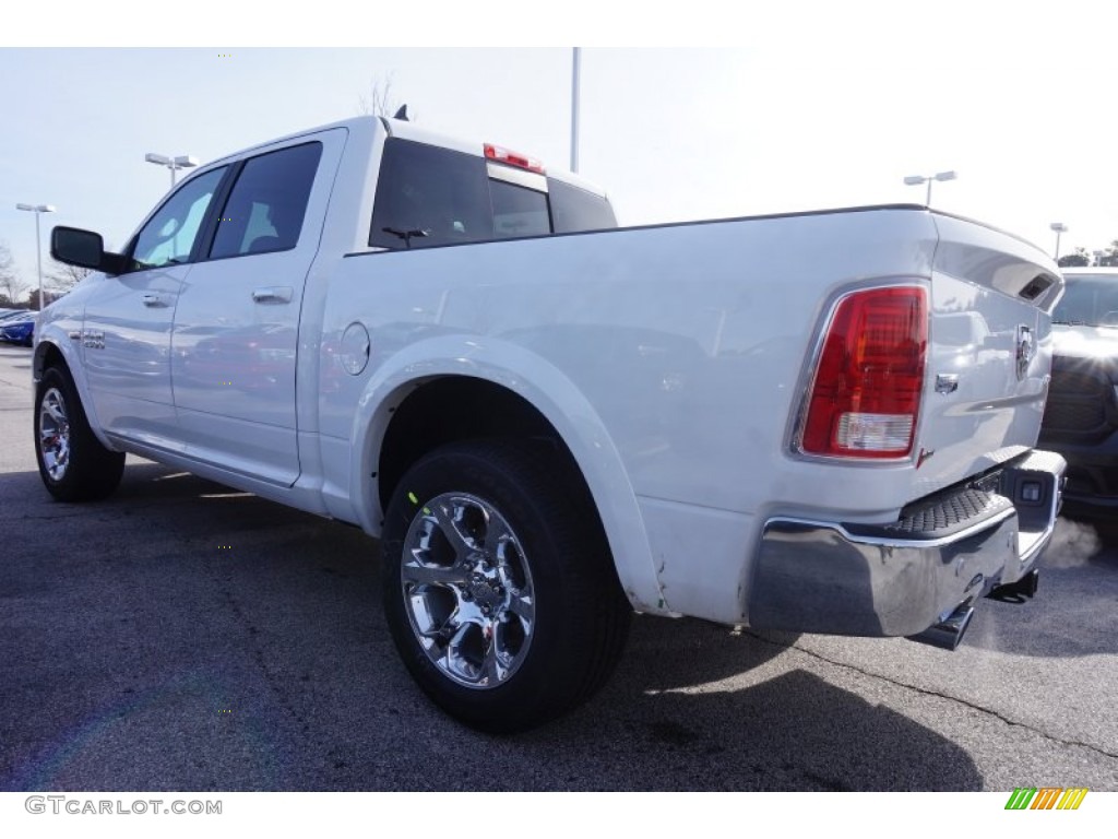 2015 1500 Laramie Quad Cab 4x4 - Bright White / Canyon Brown/Light Frost photo #2